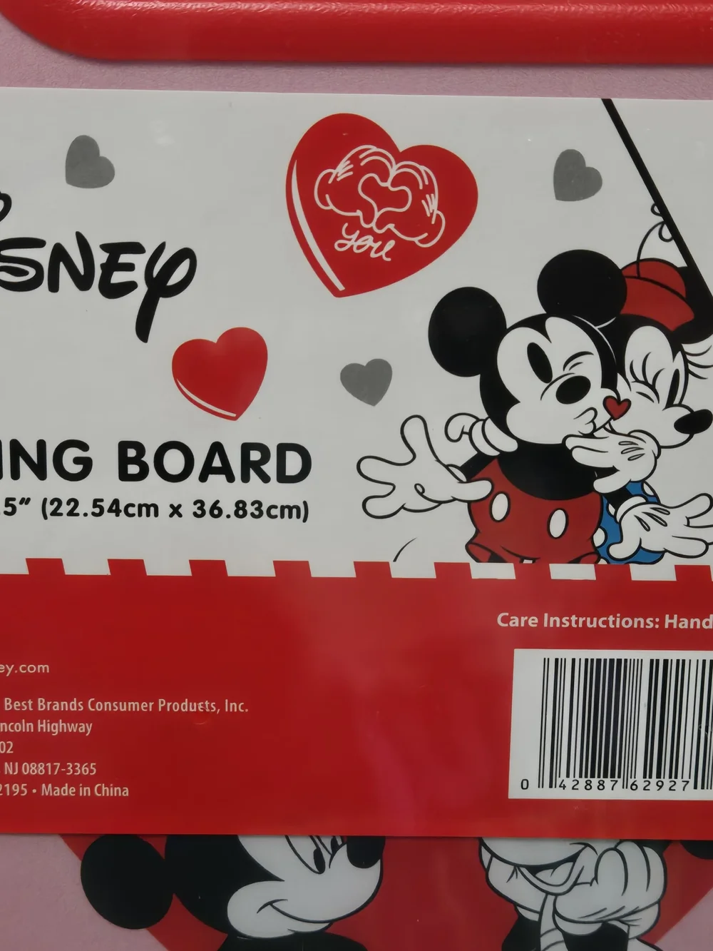 Disney Mickey & Minnie Pink Cutting Boards (Set of 2)
